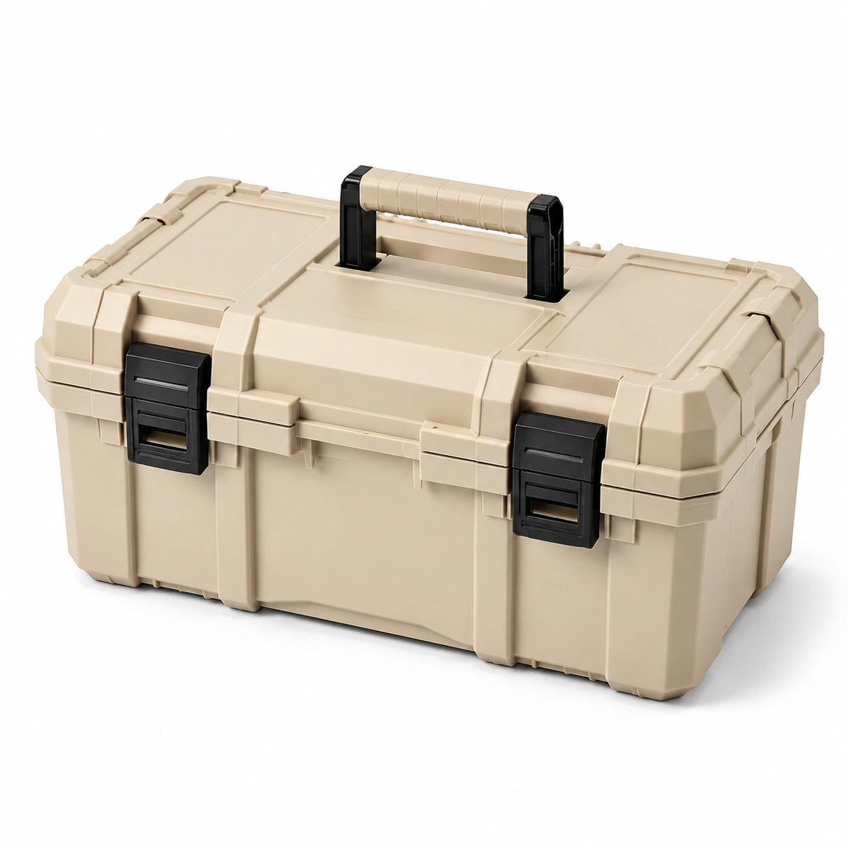 Cassetta degli attrezzi in plastica ABS beige 45x25x20 cm