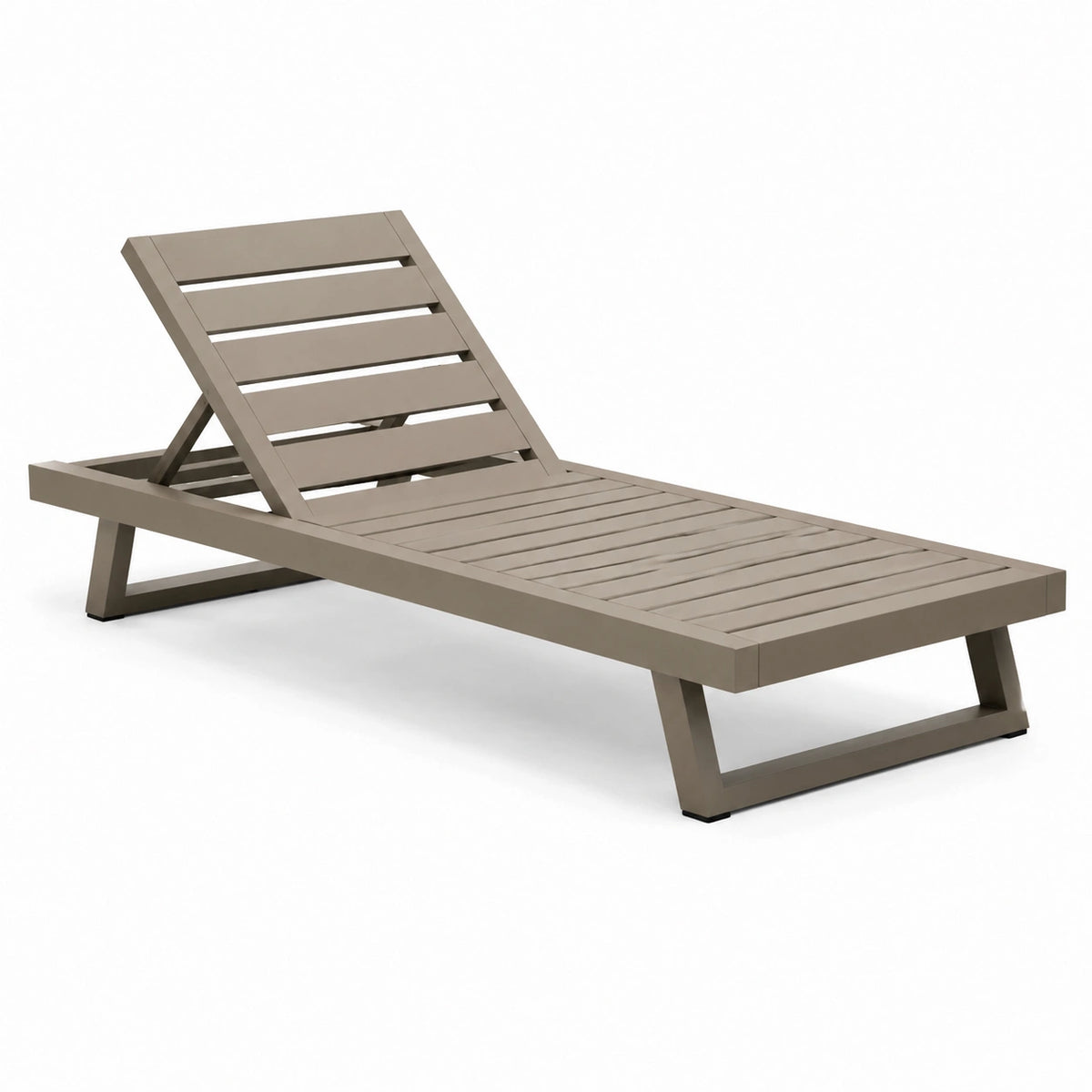 Sdraio da Esterni Regolabile in Metallo Beige