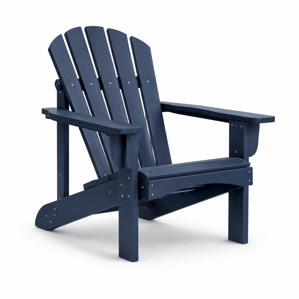 Sedia Adirondack in Plastica Blu Scuro da Esterno